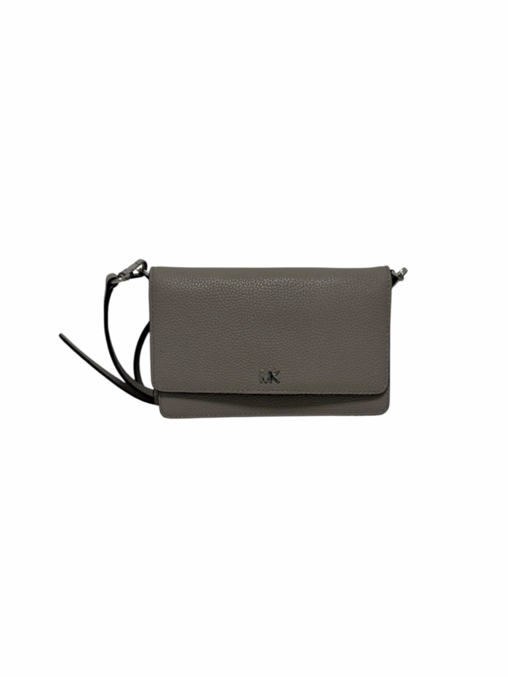 Michael Kors Pebbled Gray Leather Crossbody